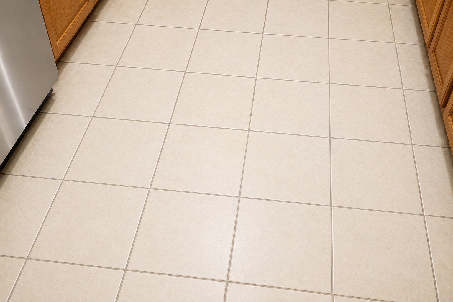 After clean kitchen tiles - Fresno CA