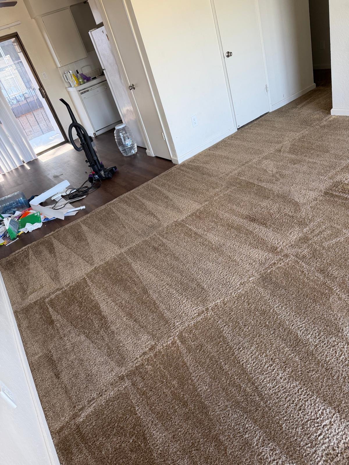 Carpet cleaning equipment setup - Fresno CA