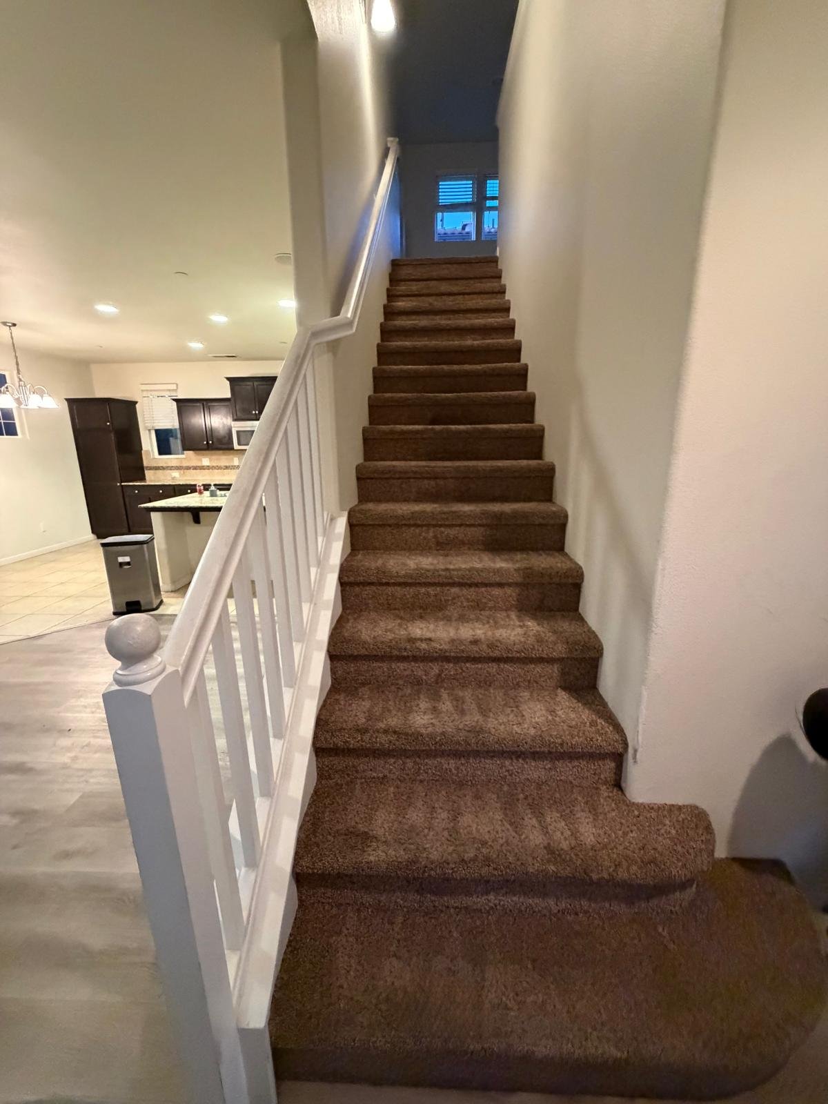 Clean carpeted staircase result - Clovis CA